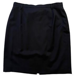 MONDI Vintage Black Wool Pencil Skirt 40(6?)